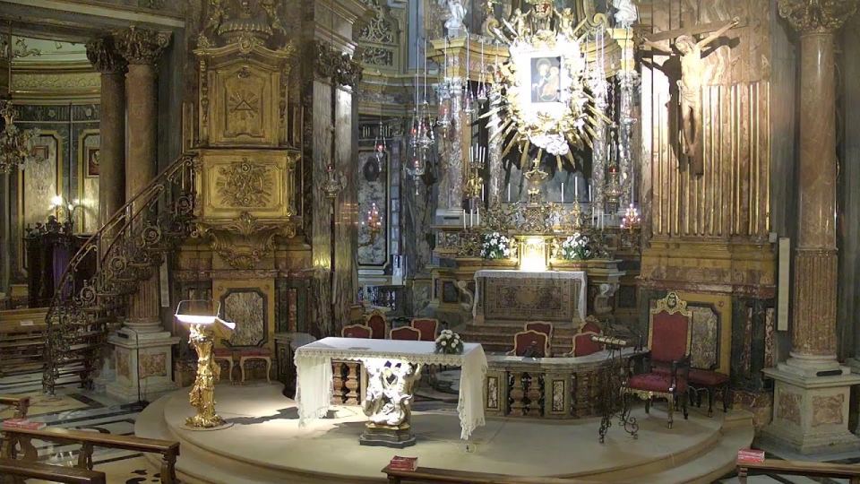 Santuario de la Consolata (Turín): cámara «El altar de la Consolata, a todas horas»