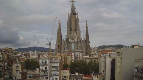 Sagrada Família: imagen reciente de la webcam
